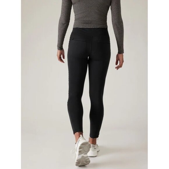 Athleta DELANCEY MOTO TIGHTS Black Leggings Med - Picture 3 of 9
